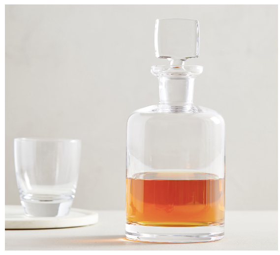 Hand-Blown Glass Decanter