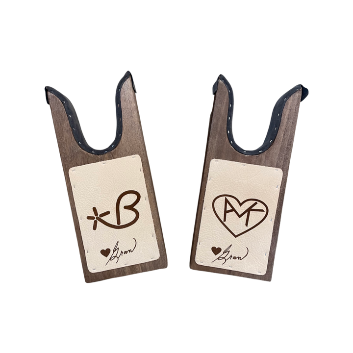 Boot Jack - Leather or Cowhide Patch