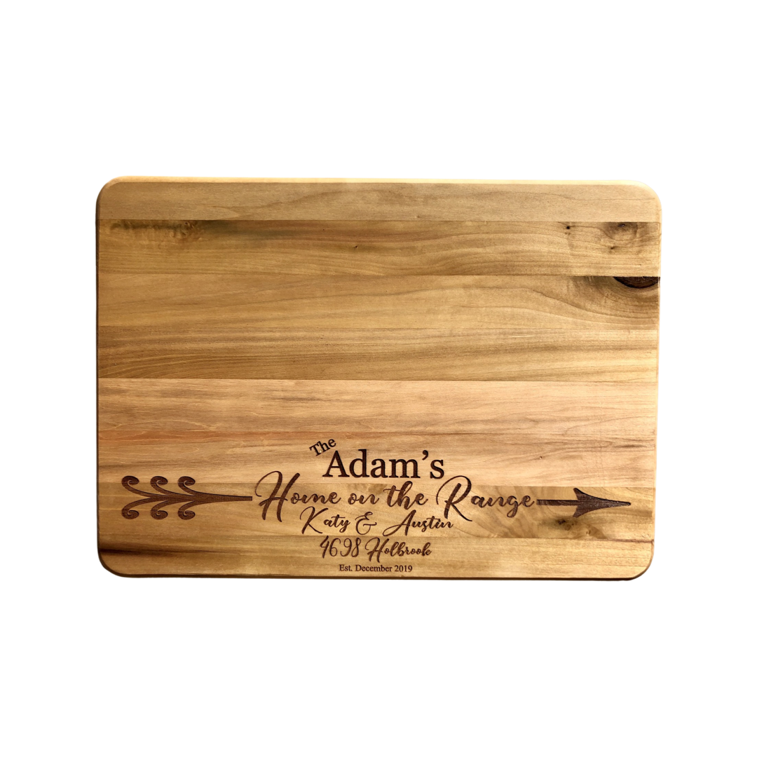 Large Cutting Board - Design: FM6 - Everything Etched