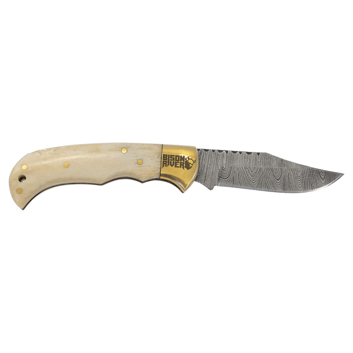 Bison River Bone Folding Knife