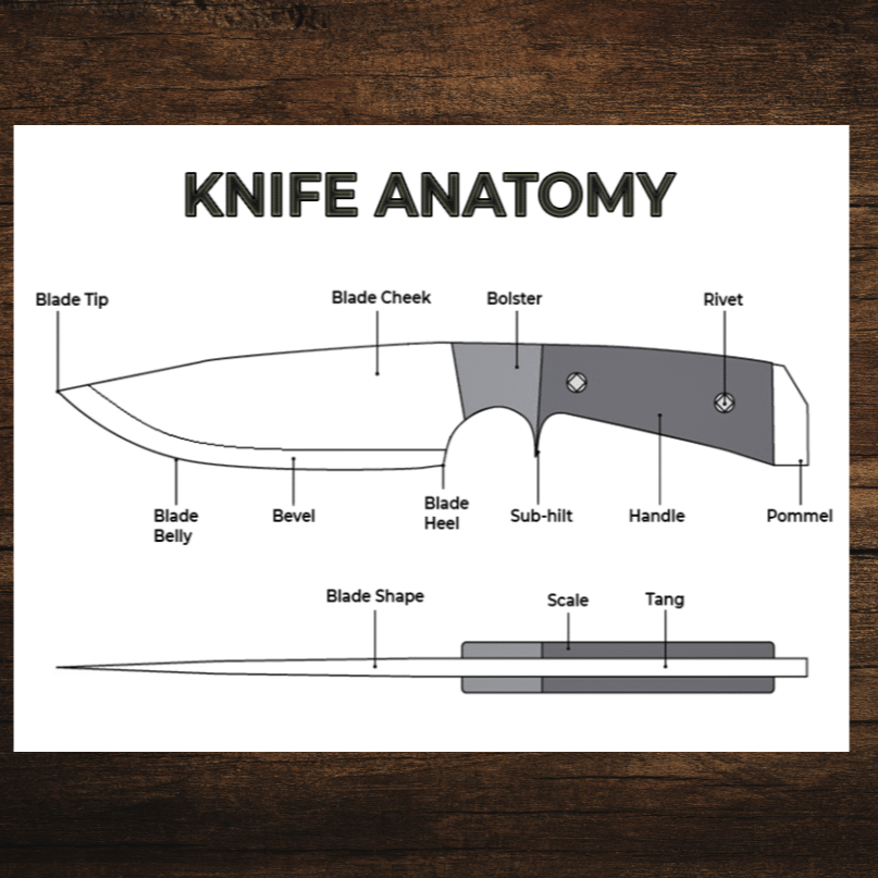 Brison River Wood Handle 4 1/2" Knife