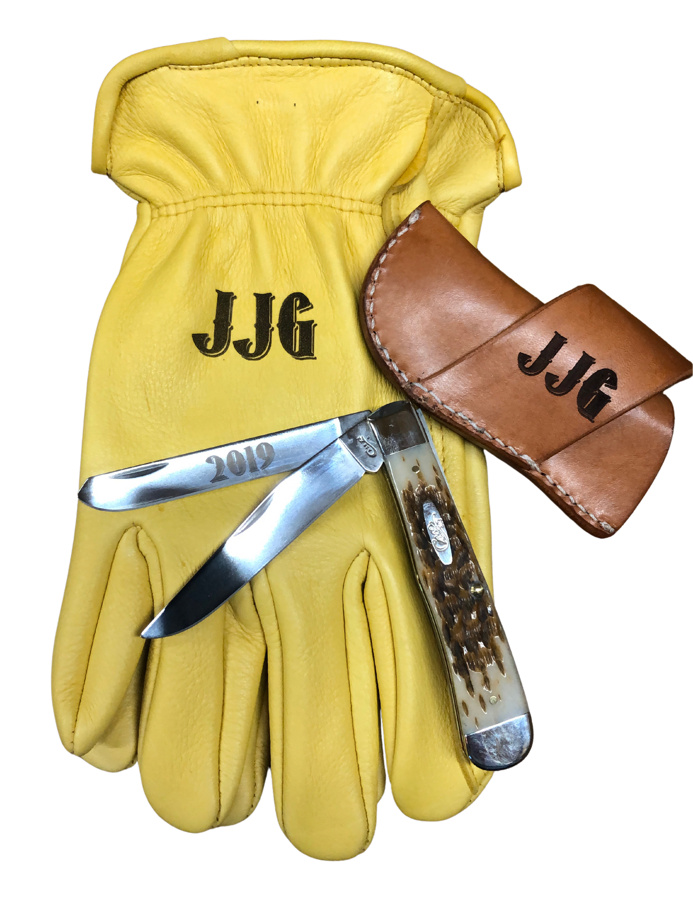 Personalized Leather Gloves for Men, Women, & Children Size 4